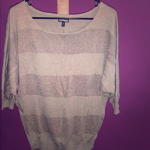 3/4 length striped blouse